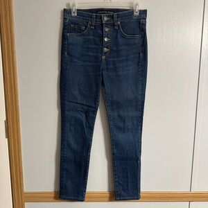 Veronica Beard High Rise Debbie 10” Skinny Jeans Size 26